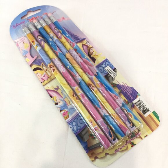 New 3 Disney Princess Cinderella Tinker Bell Velvet Doodle Door Hanger & Pencils - Picture 5 of 7